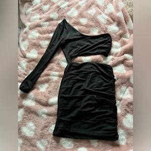 One sleeved cut out dress from amazon